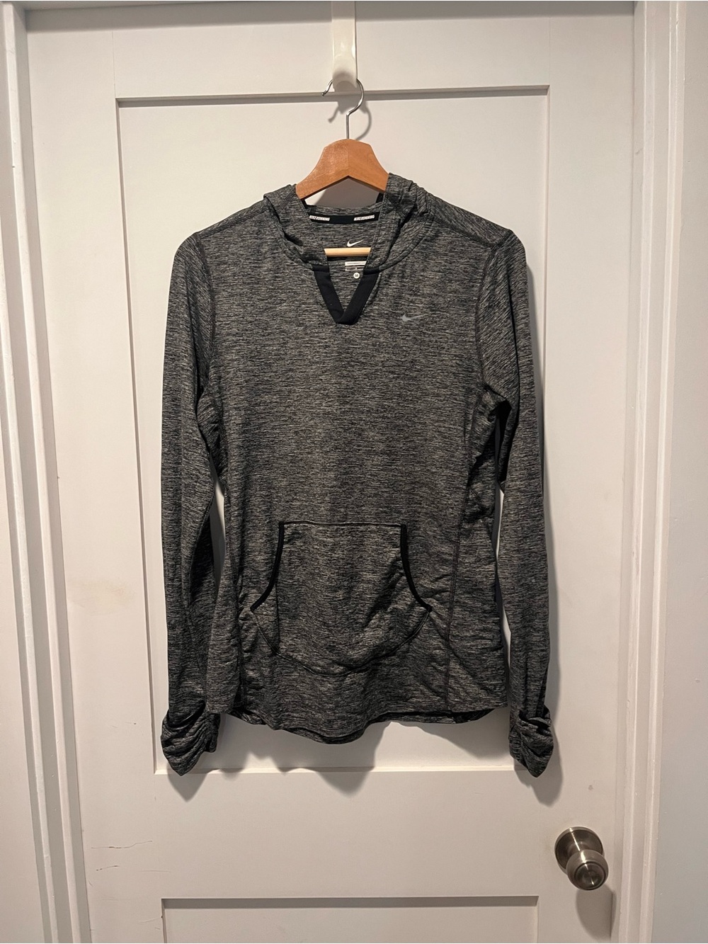 Nike Women’s Heather Charcoal Athletic Running Hoodie
